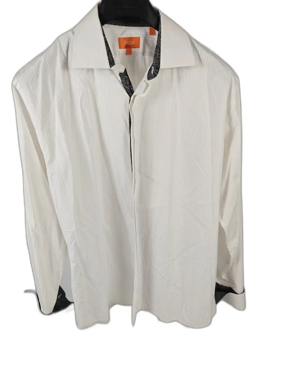 Men’s Tallia Dress Shirt White French Cuff XL 17½